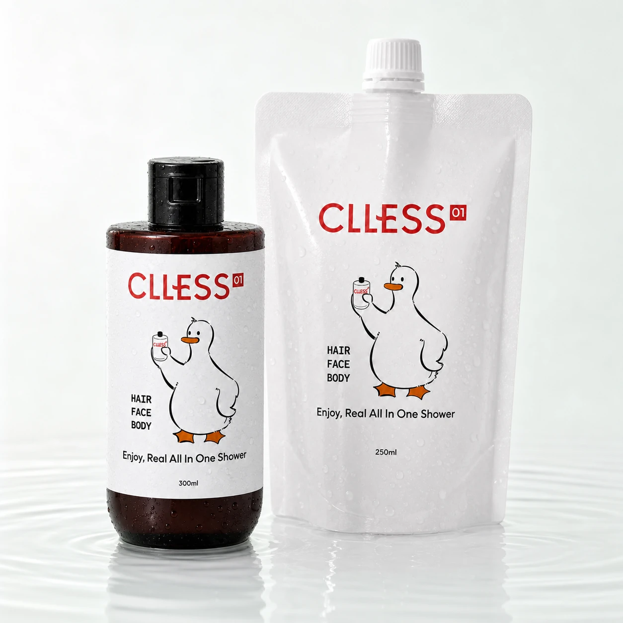 CLLESS 01 본품 300ml과 리필 파우치 250ml