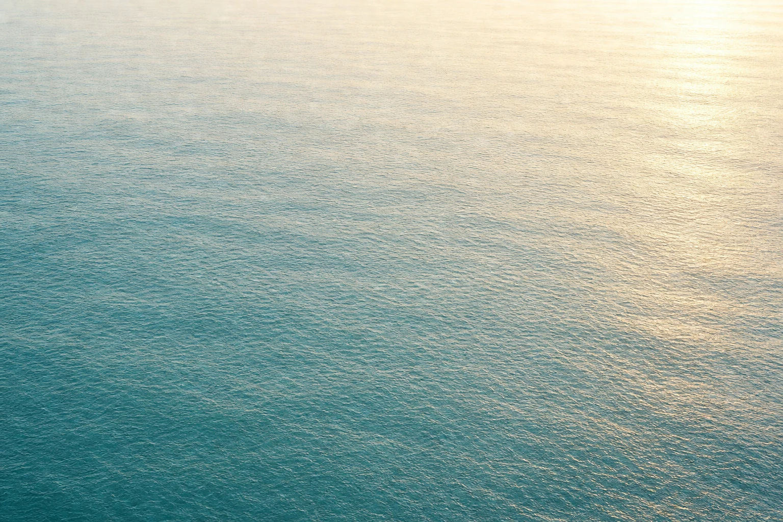 Calm open sea seen from above